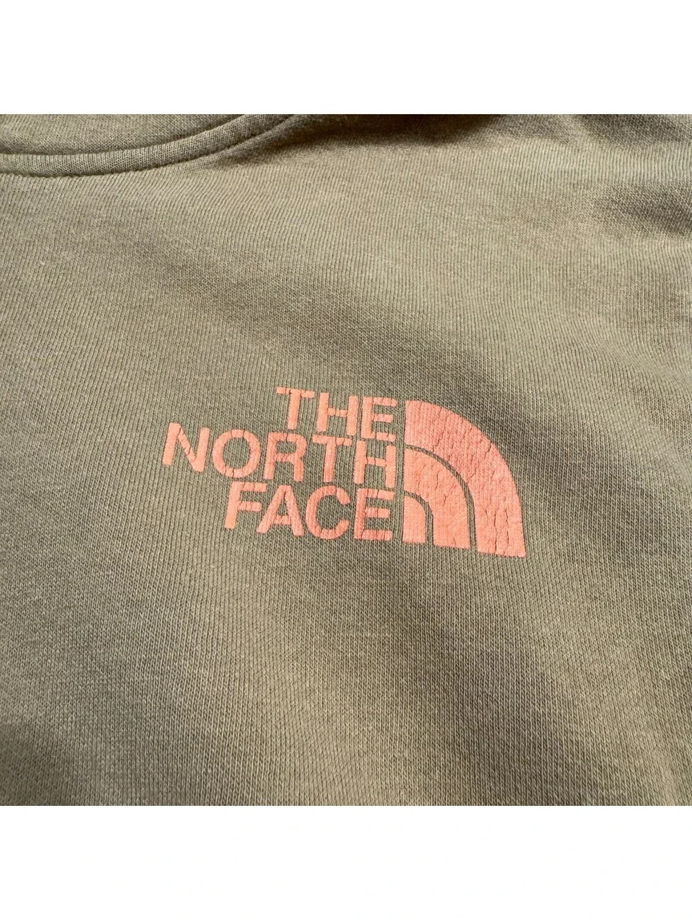 The North Face Men's Rust Brown Pullover Hoodie Large Logo Graphic Fleece Sz M